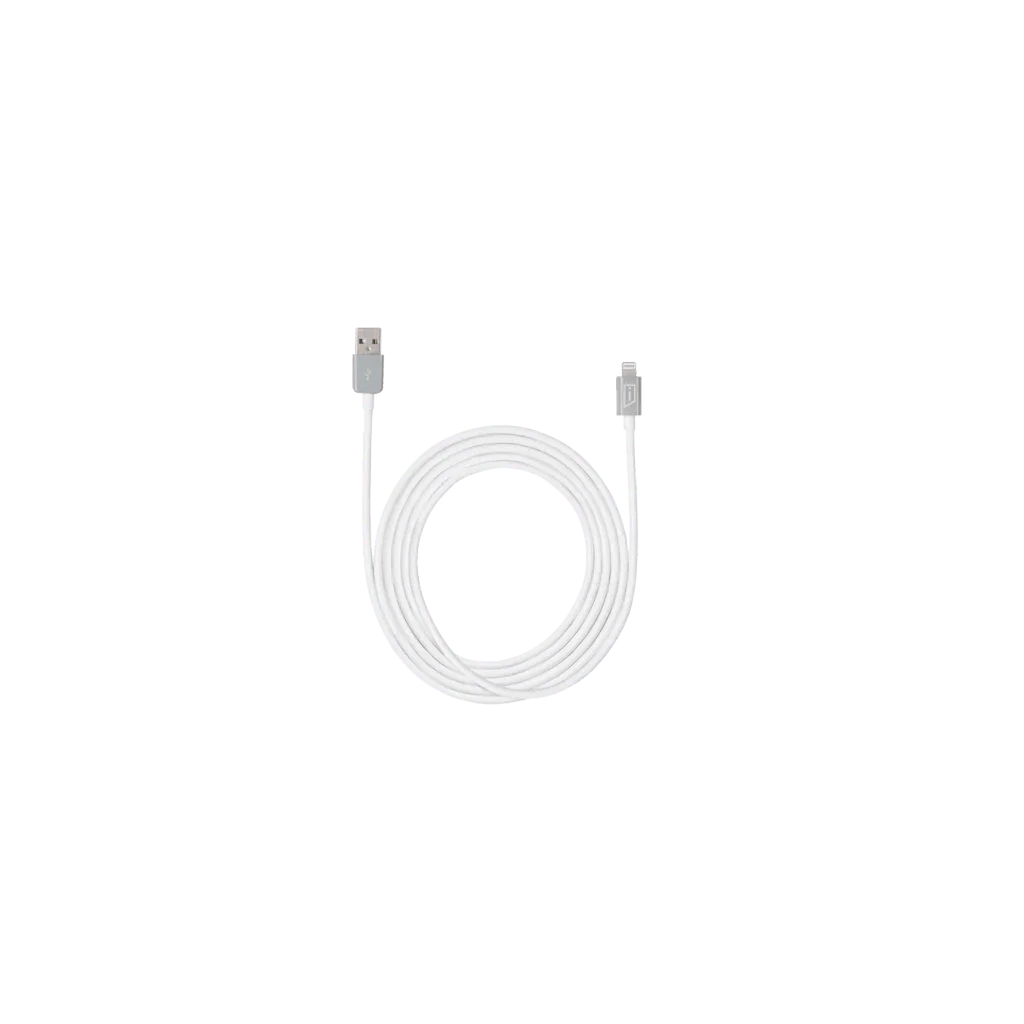 iStore - Charge & Sync Lightning to USB-A 67ft MFI Cable - White (ACC96905CAI)