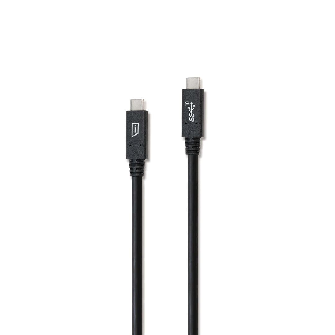 iStore - Charge & Sync USB-C to USB-C 31 Superspeed 5A Cable - Black (ACC1001CAI)