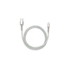 iStore - iStore Charge & Sync Lightning to USB-A 4ft MFI Alloy Aluminum Flex Reinforced Cable - Silver Chrome