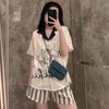 Ice Silk Cool Feeling Thin Fashion Cartoon Home Clothes Summer