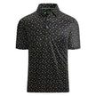 Ice Silk Printed Polo Shirt Men's Short Sleeve