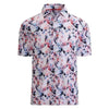 Ice Silk Printed Polo Shirt Men's Short Sleeve