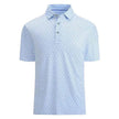 Ice Silk Printed Polo Shirt Men's Short Sleeve