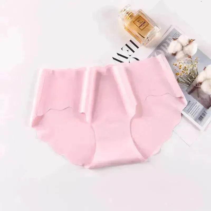 Ice Silk Traceless Girl Underwear Solid Color Pant