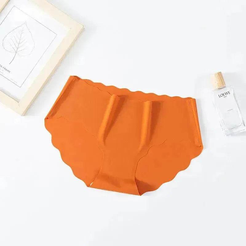 Ice Silk Traceless Girl Underwear Solid Color Pant