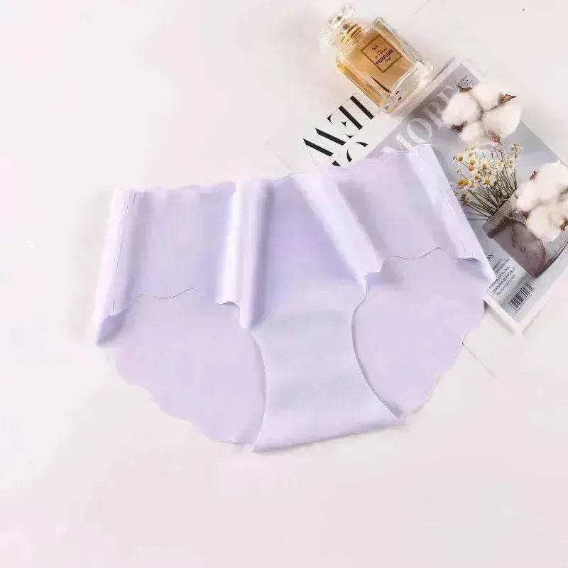 Ice Silk Traceless Girl Underwear Solid Color Pant