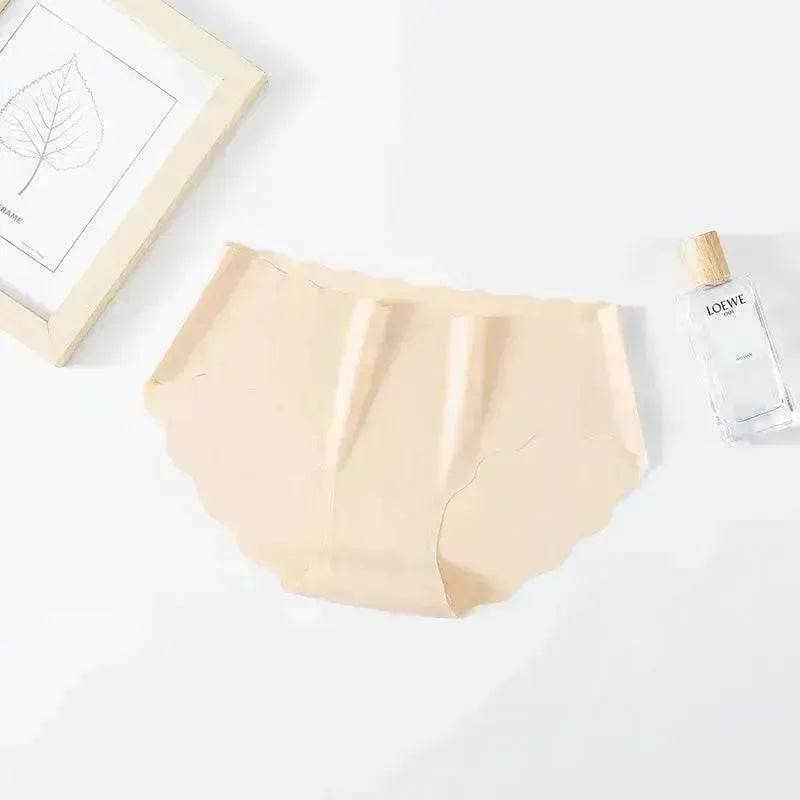 Ice Silk Traceless Girl Underwear Solid Color Pant