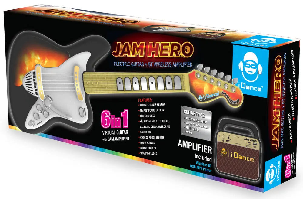 idance - JAM HERO GUITAR AVEC MINI-AMPLIFICATEUR