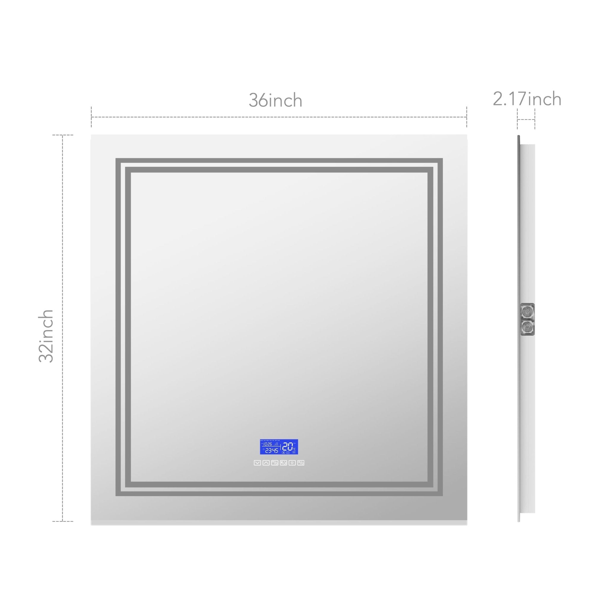 iHome Style LED Mirror with Bluetooth Speaker – Vanity Mirror 30