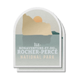 IIle-Bonaventure-et-du-Rocher-Percee Quebec National Park Waterproof Vinyl Sticker, Canada Parks