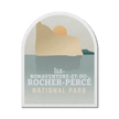 IIle-Bonaventure-et-du-Rocher-Percee Quebec National Park Waterproof Vinyl Sticker, Canada Parks