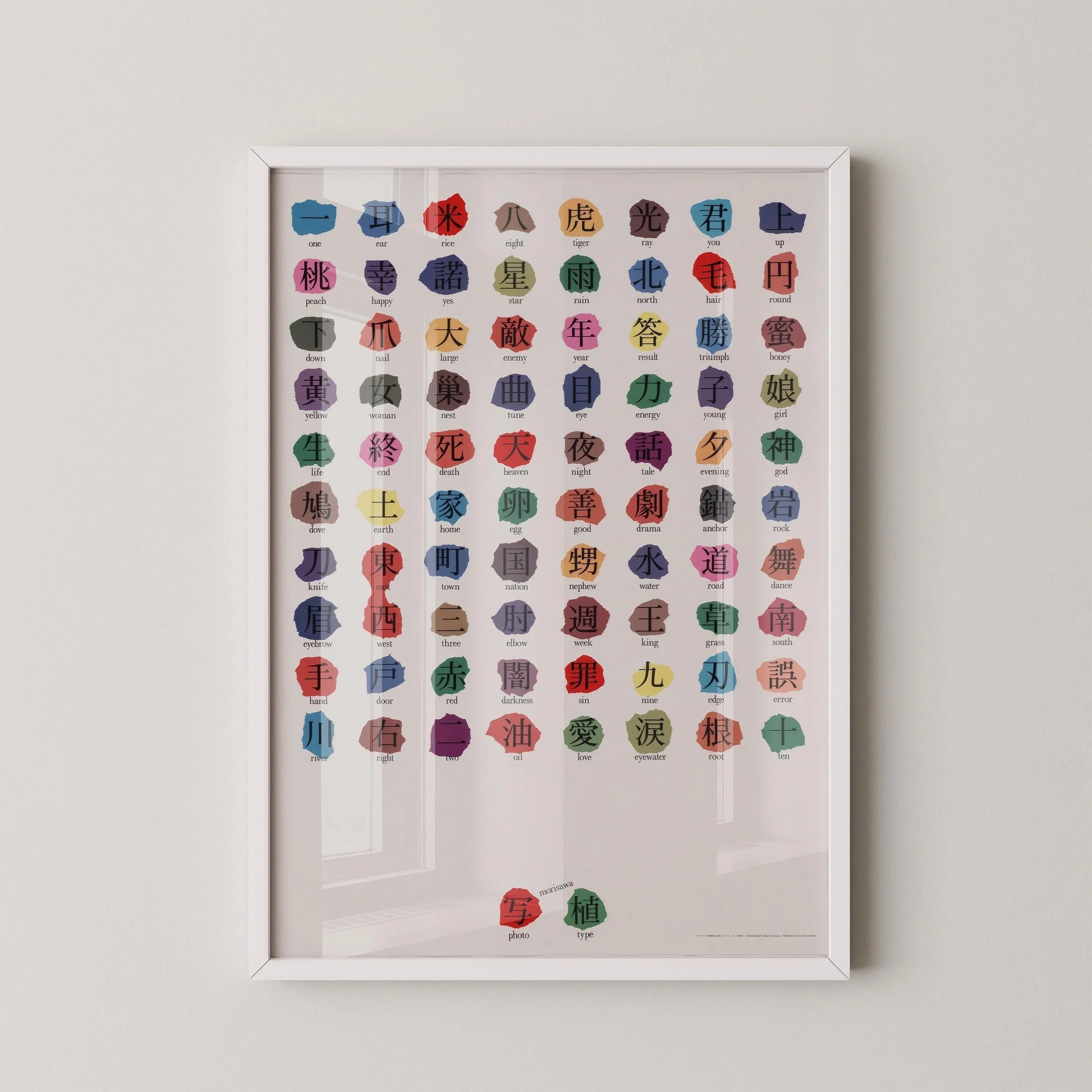 Ikko Tanaka - Morisawa Photosetting Giclee Print: Japanese Typography Art