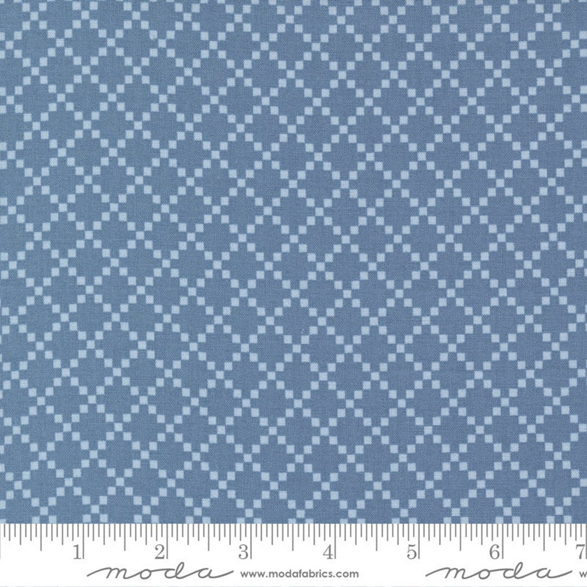 Dwell by Camille Roskelley - Blue 9 Patch Grid - 55272-15