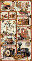 Blank Quilting Time Travel Panel #2