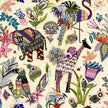 Paintbrush Studio UBUNTU 120-99782 Giraffes & Elephants - Geometric Safari