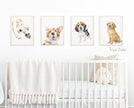Golden Retriever Puppy Art Print: Cute Dog Lover Gift