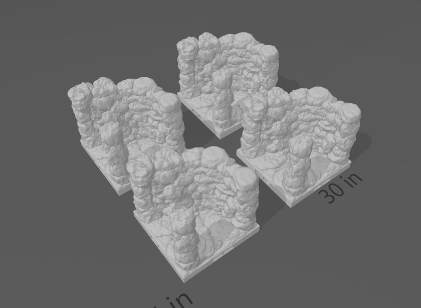 MAGNETIC DnD Terrain - DragonLock Cavern Tiles 61pc Starter Set - 1