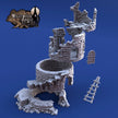 Ruined Rookery Tower - Whitewood Abbey Set | Diorama | DnD | Wargaming | Building | Village | Town - High Quality 3D Printed, 15mm 28mm 32mm