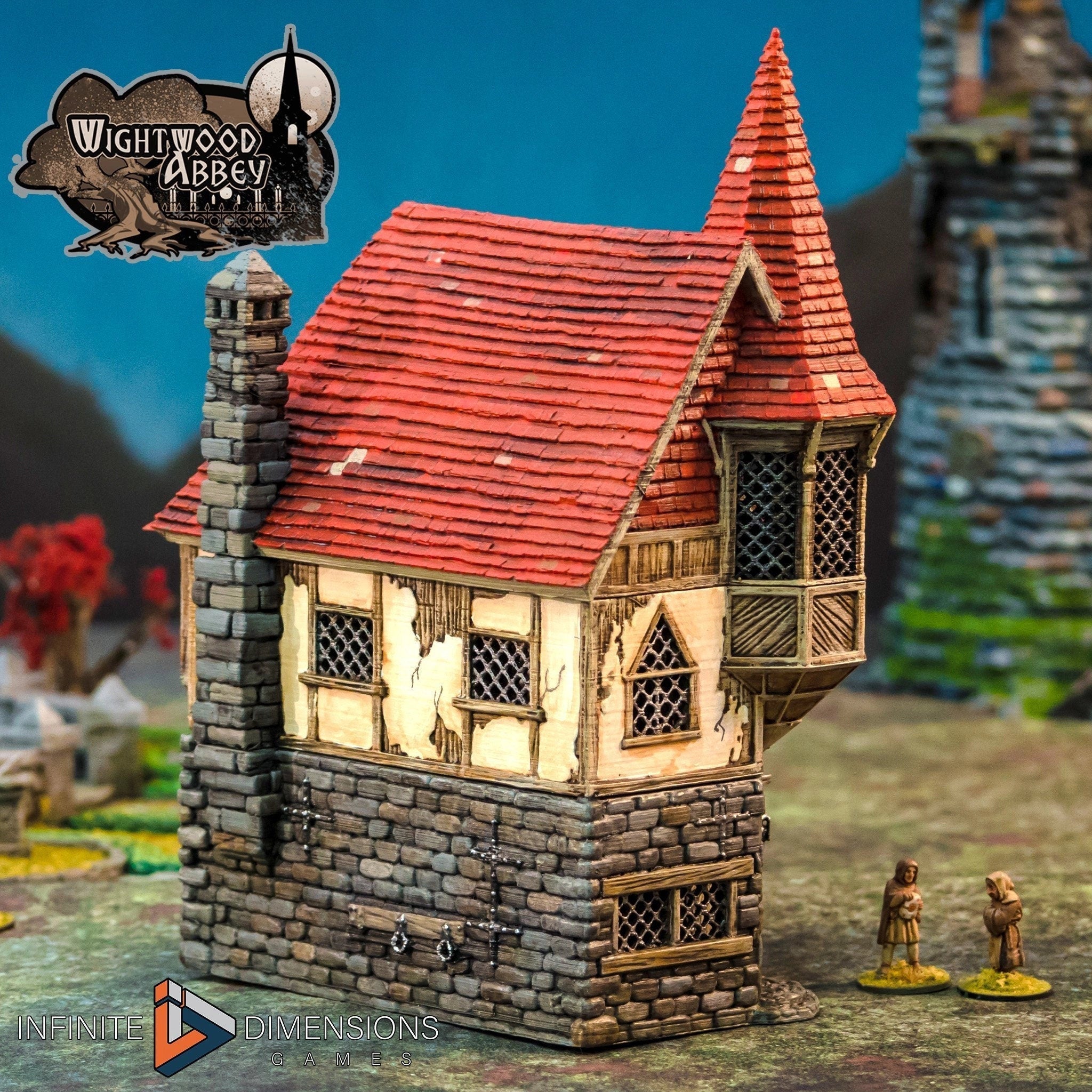 Abbot’s House - Wightwood Abbey Set | Diorama | DnD | Wargaming | Building | Village | Town -  High Quality 3D Printed, 15mm, 28mm, 32mm