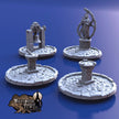 Wightwood Abbey Cloister Gardens Miniature Building - DnD, Wargaming, Model Train | Terrain | Town | Village | Plaza | Square | Pathfinder