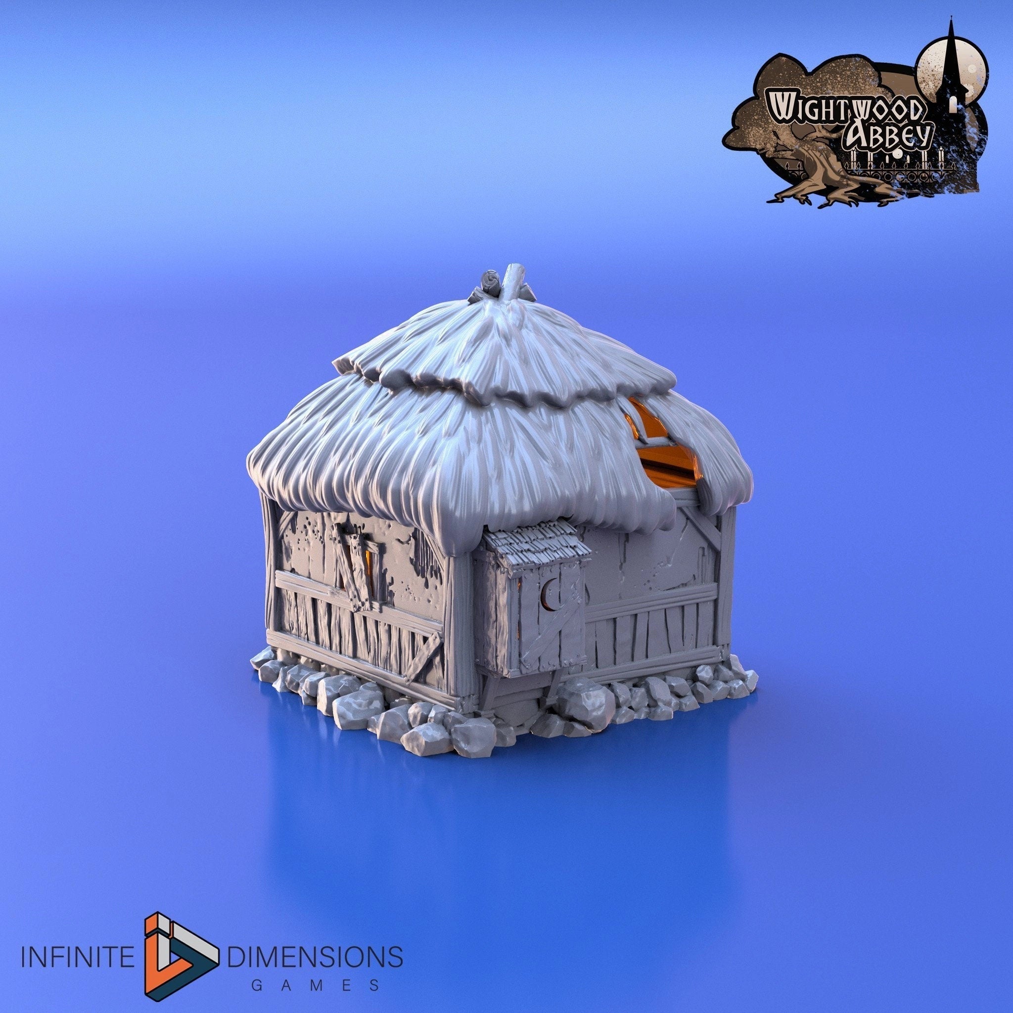 Prison Hut / Quarantine - Whitewood Abbey Set | Diorama | DnD | Wargaming | Building | Village |Town- High Quality 3D Printed 15mm 28mm 32mm