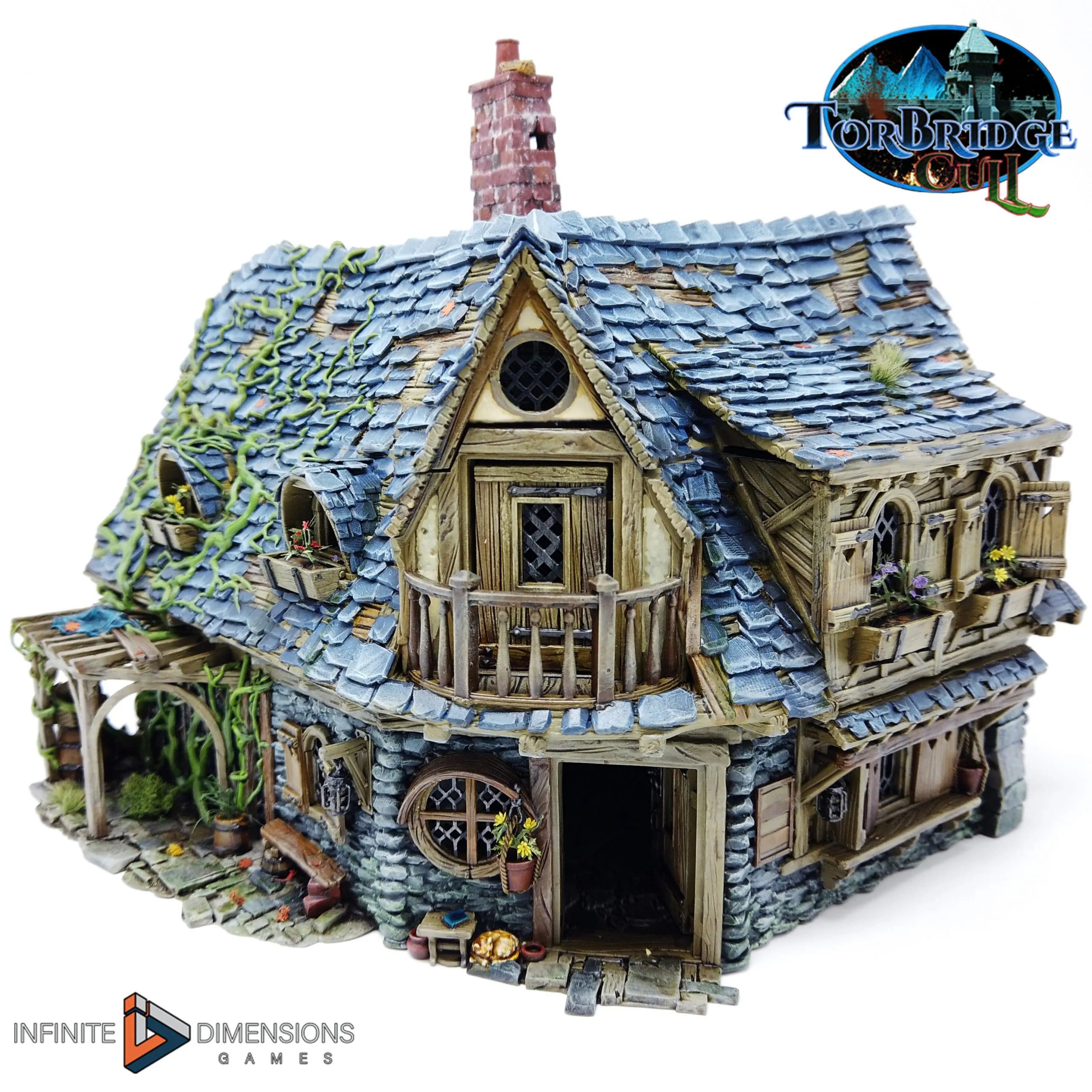 The Last Hearth Keep's Cottage Miniature Building - DnD, Wargaming, Model Train | Terrain | Town | Village | House | Quaint | Pathfinder