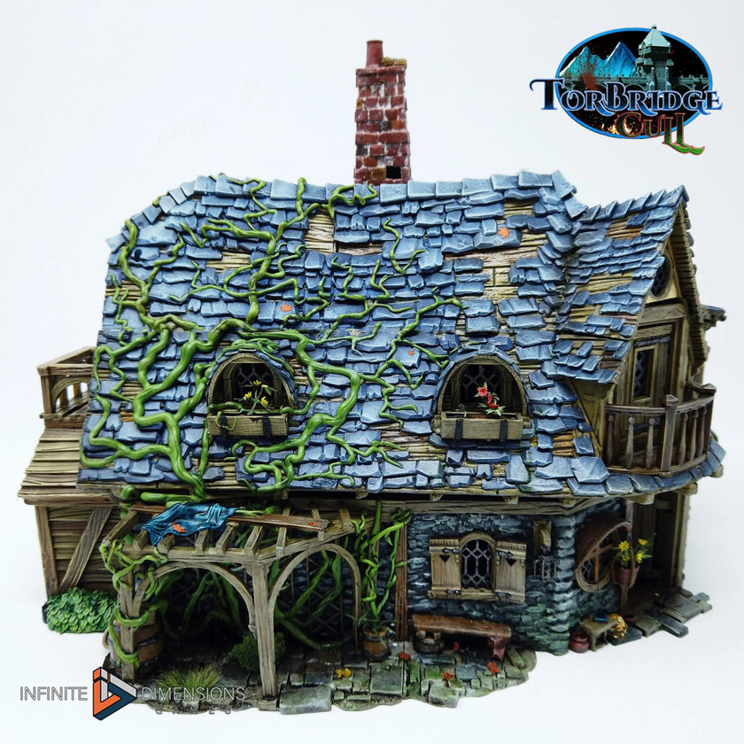 The Last Hearth Keep's Cottage Miniature Building - DnD, Wargaming, Model Train | Terrain | Town | Village | House | Quaint | Pathfinder
