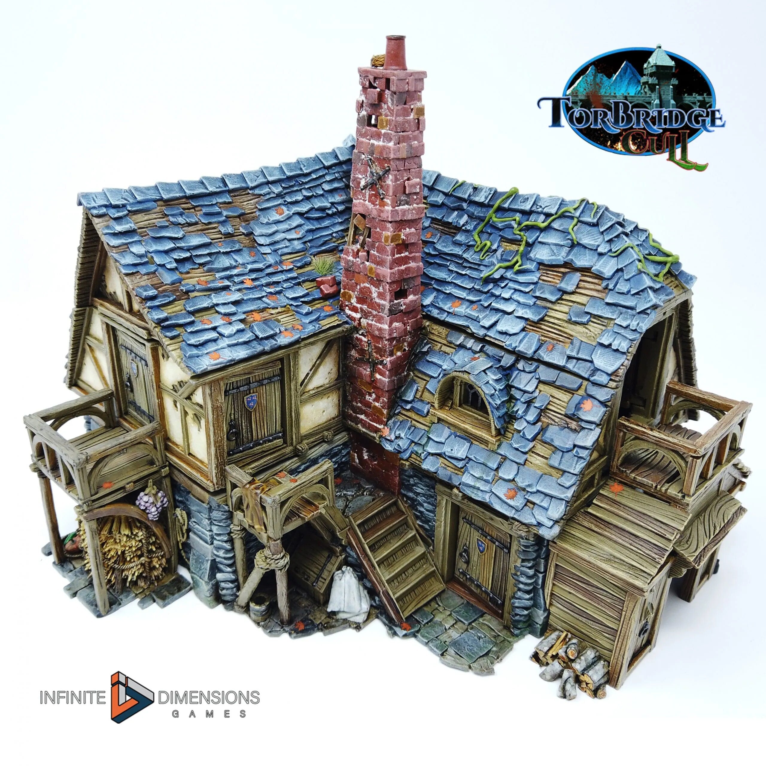 The Last Hearth Keep's Cottage Miniature Building - DnD, Wargaming, Model Train | Terrain | Town | Village | House | Quaint | Pathfinder