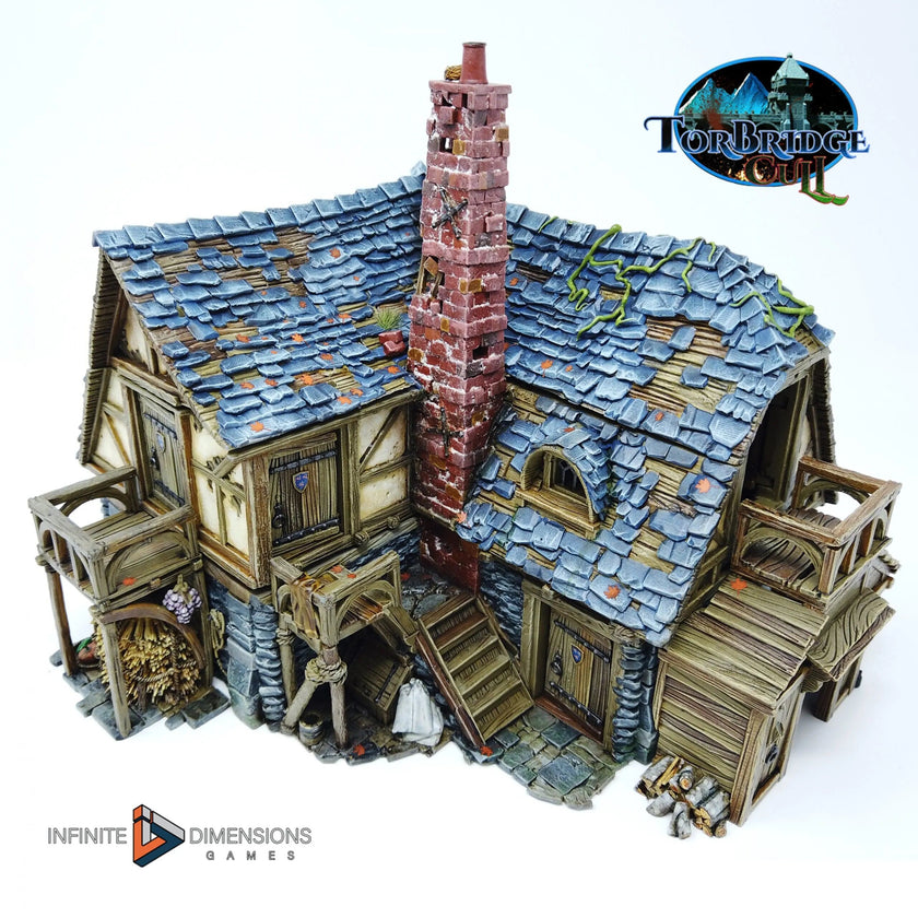 The Last Hearth Keep's Cottage Miniature Building - DnD, Wargaming, Model Train | Terrain | Town | Village | House | Quaint | Pathfinder
