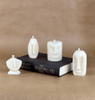 Statue Face Soy Wax Candle Set | Sculptural Home Decor