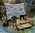 Fishing Shack Miniature Building - DnD, Wargaming, Model Train | Terrain | Town | Village | 28mm | House | Home | Market | Fisherman
