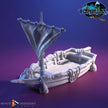 Fishing Skiff Miniature Boat - DnD, Wargaming, Model Train | Ocean Ship | 28mm | Medieval | Fantasy | Town, City, Village Terrain
