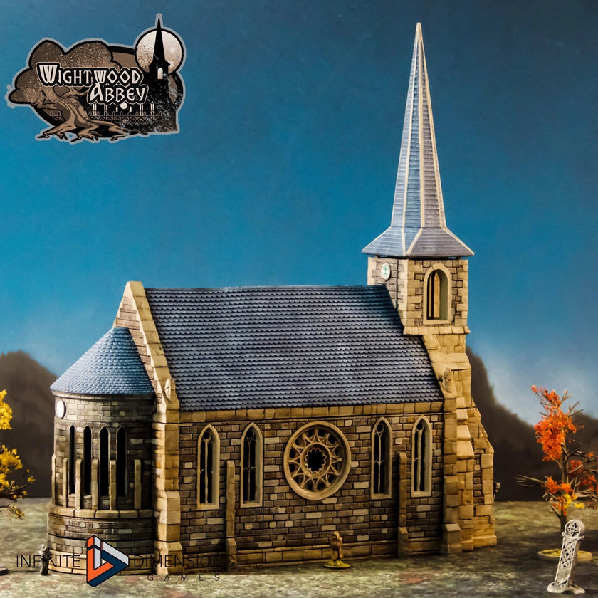 Chapel - Whitewood Abbey Set | Church | Diorama | DnD | Wargaming | Building | Village | Town -  High Quality 3D Printed, 15mm, 28mm, 32mm