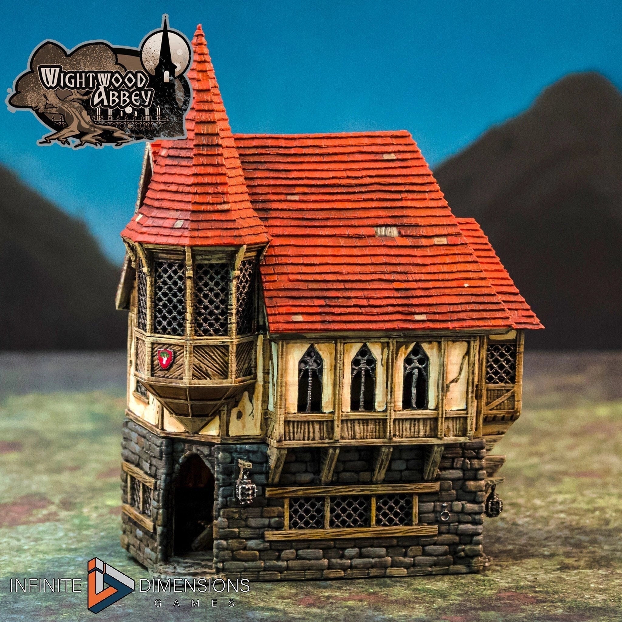 Abbot’s House - Wightwood Abbey Set | Diorama | DnD | Wargaming | Building | Village | Town -  High Quality 3D Printed, 15mm, 28mm, 32mm