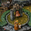 Wightwood Abbey Cloister Gardens Miniature Building - DnD, Wargaming, Model Train | Terrain | Town | Village | Plaza | Square | Pathfinder