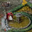 Wightwood Abbey Cloister Gardens Miniature Building - DnD, Wargaming, Model Train | Terrain | Town | Village | Plaza | Square | Pathfinder