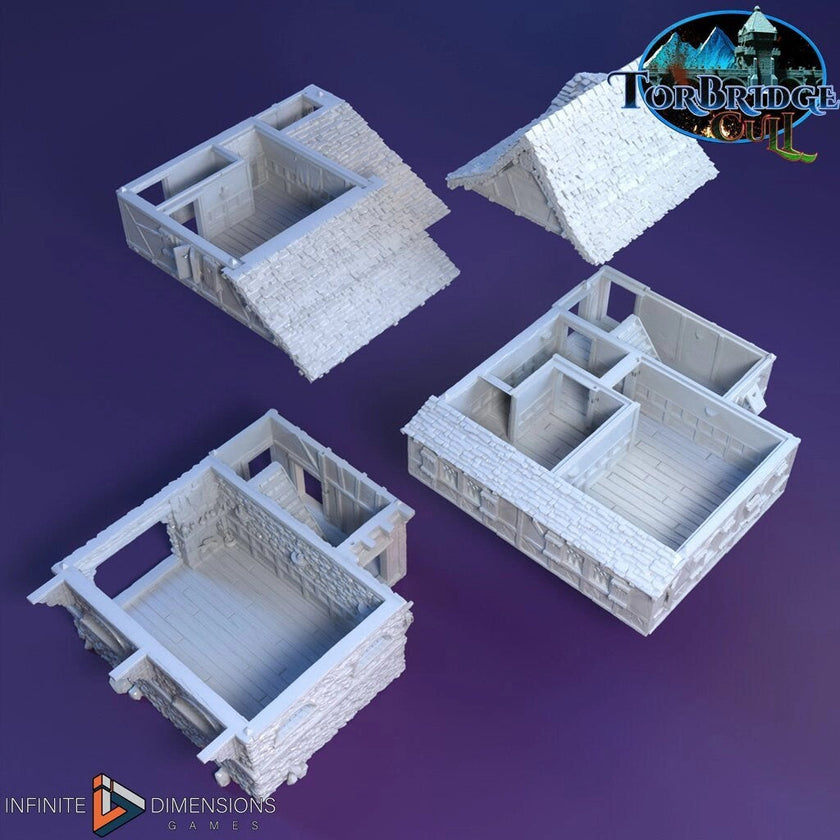 Guest House - Last Hearth Set | Diorama | DnD | Wargaming | Building | Village | Town | Inn - High Quality 3D Printed, 15mm, 28mm, 32mm