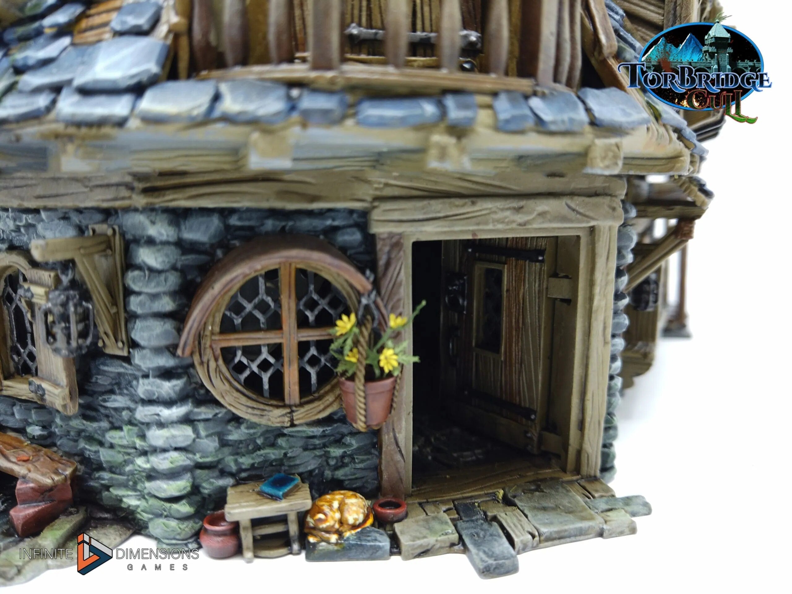 The Last Hearth Keep's Cottage Miniature Building - DnD, Wargaming, Model Train | Terrain | Town | Village | House | Quaint | Pathfinder