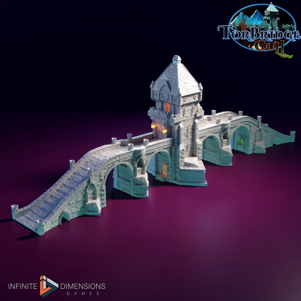 The Great Torbridge Miniature Building Set - DnD, Wargaming, Model Train | Bridge | Huge | Medieval | Fantasy | Town, City, Village Terrain
