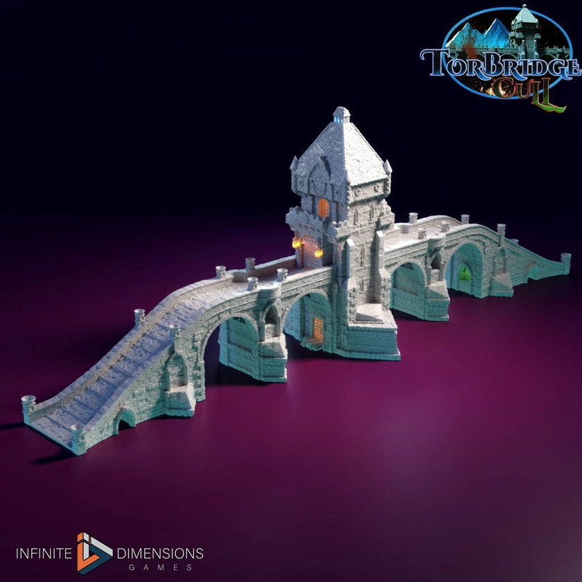 The Great Torbridge Miniature Building Set - DnD, Wargaming, Model Train | Bridge | Huge | Medieval | Fantasy | Town, City, Village Terrain