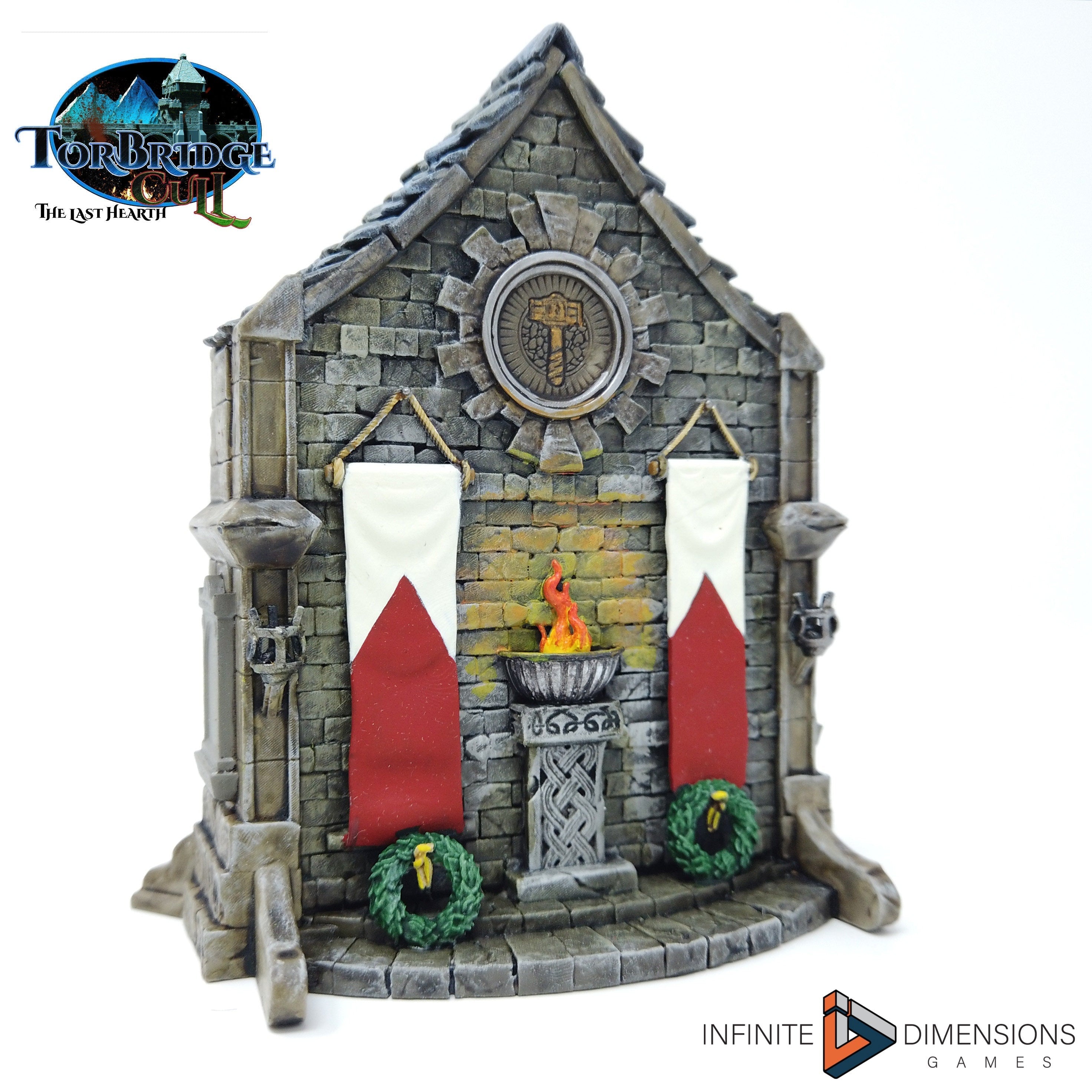 War Memorial Fountain Miniature Building - DnD, Wargaming, Model Train | Terrain | Town | Village | Square | Plaza | 28mm | Prop | Scenery