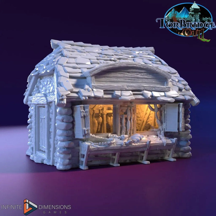 The Butchery Miniature Building - DnD, Wargaming, Model Train | Terrain | Town | Village | Market | Shopkeep | Pathfinder | Shop | Store