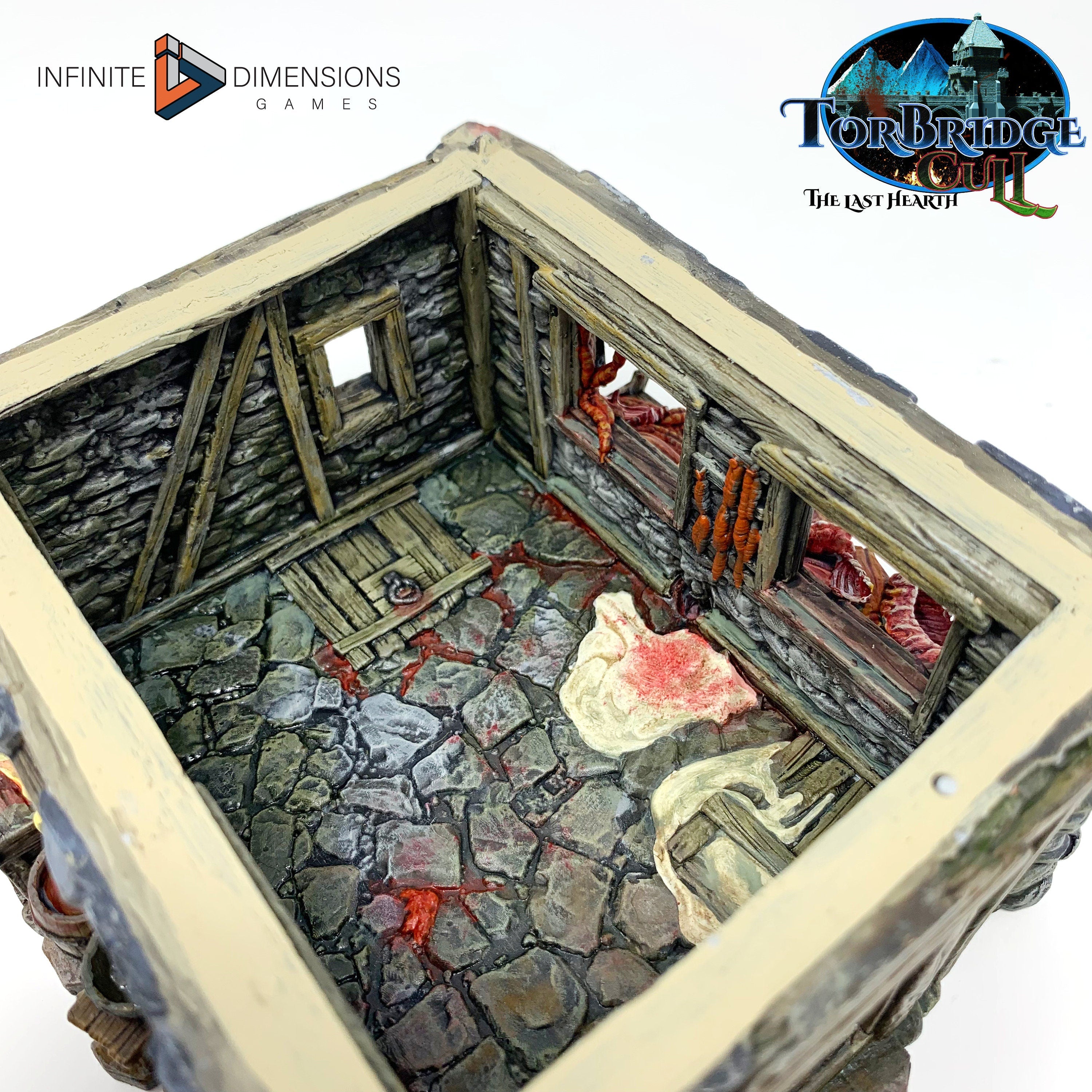 The Butchery Miniature Building - DnD, Wargaming, Model Train | Terrain | Town | Village | Market | Shopkeep | Pathfinder | Shop | Store
