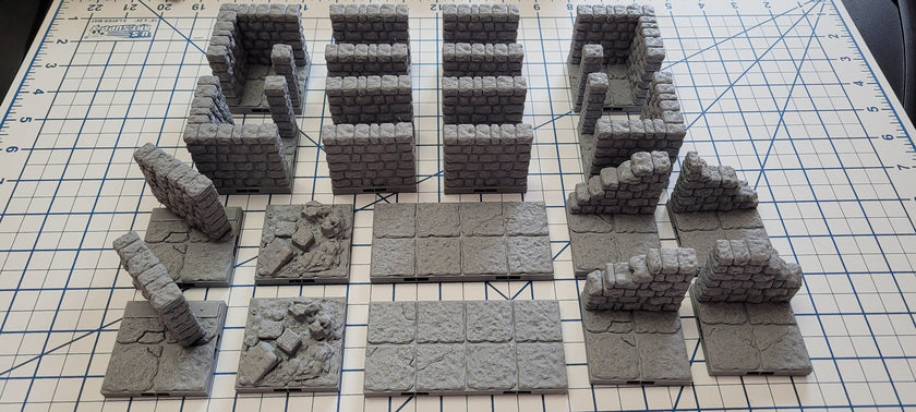 Magnetic Dungeon Tiles Expansion Set 2 | Custom Hand Painted | Fat Dragon Games | Tabletop Terrain | Dungeons And Dragons, D&D, Pathfinder