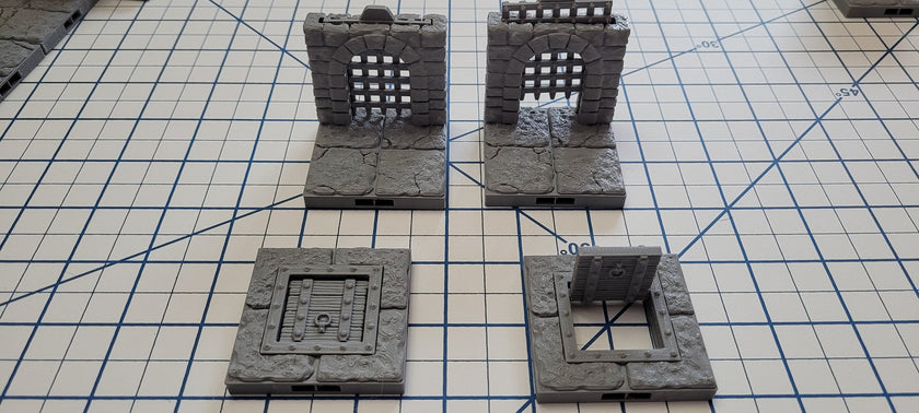 Magnetic Dungeon Tiles Expansions Set 3 | Fat Dragon Games | Tabletop Terrain | Dungeons And Dragons Painted Tabletop Pathfinder Terrain