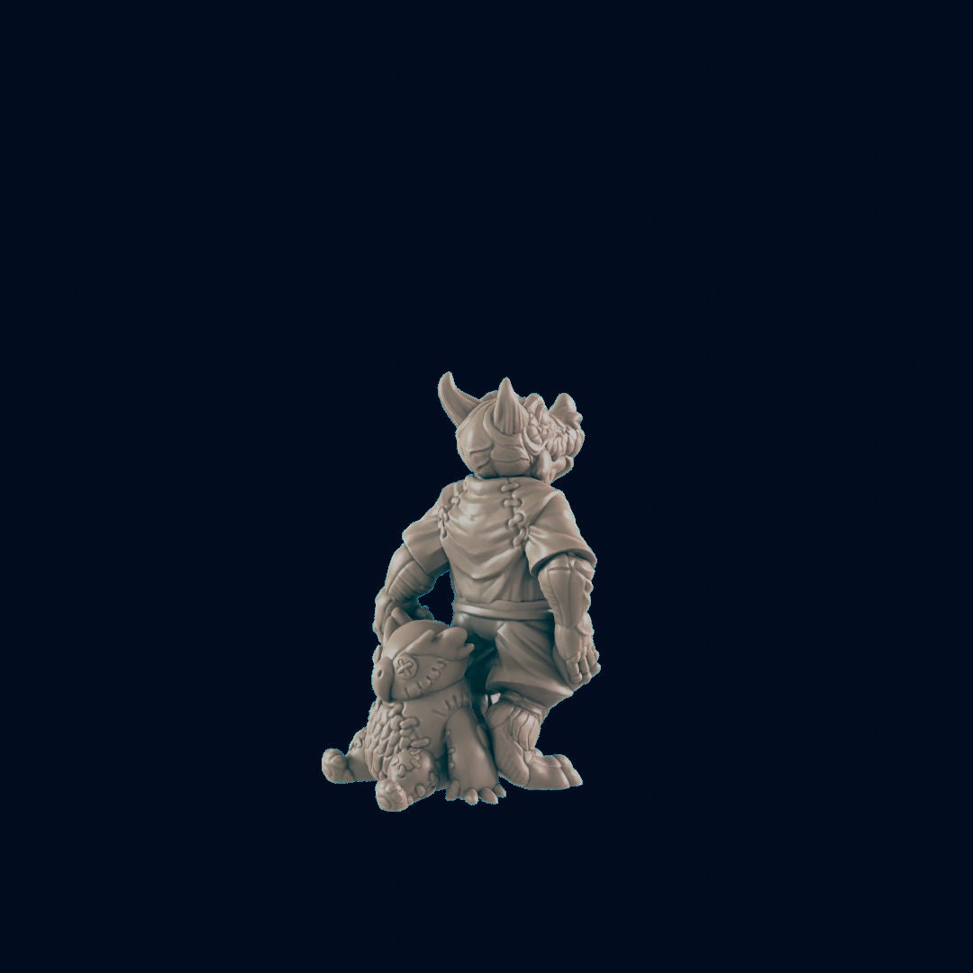 Dragonborn Youngling - EC3D | DnD | Dragonborn | Villager minis | child | 32mm | Pathfinder | Commoner | TTRPG | Wargaming