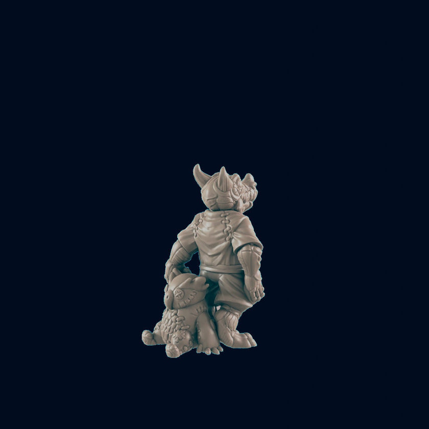 Dragonborn Youngling - EC3D | DnD | Dragonborn | Villager minis | child | 32mm | Pathfinder | Commoner | TTRPG | Wargaming