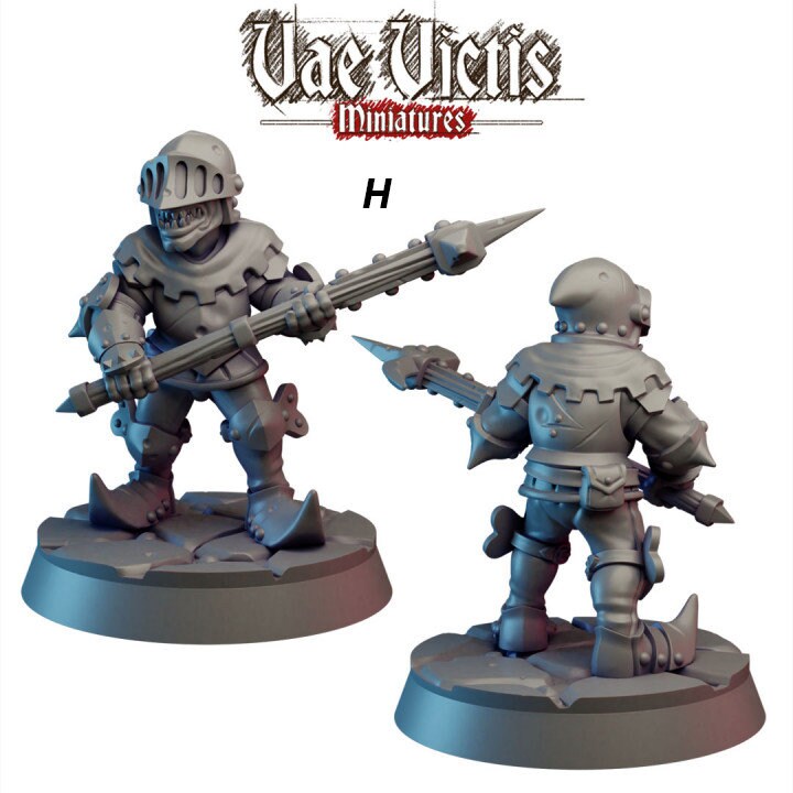 Armed Goblin Guards - Vae Victis | DnD | Goblin | monster| melee | Archer | 32mm | Pathfinder | TTRPG | Wargaming | Frostgrave