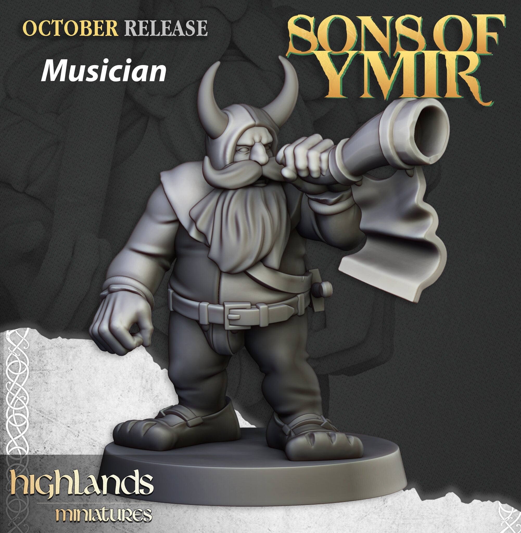 Dwarven Pikemen Set - Highland Miniature | DnD | Dwarf | melee unit | fighter | 32mm | Pathfinder | TTRPG | Wargaming | Frostgrave