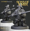 Dwarven Pikemen Set - Highland Miniature | DnD | Dwarf | melee unit | fighter | 32mm | Pathfinder | TTRPG | Wargaming | Frostgrave